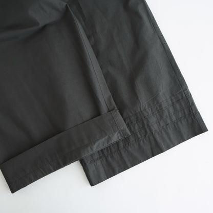 40s POPLIN PLAIN HEM PLEATS EASY PANTS #9700 GREY [NSL25546]