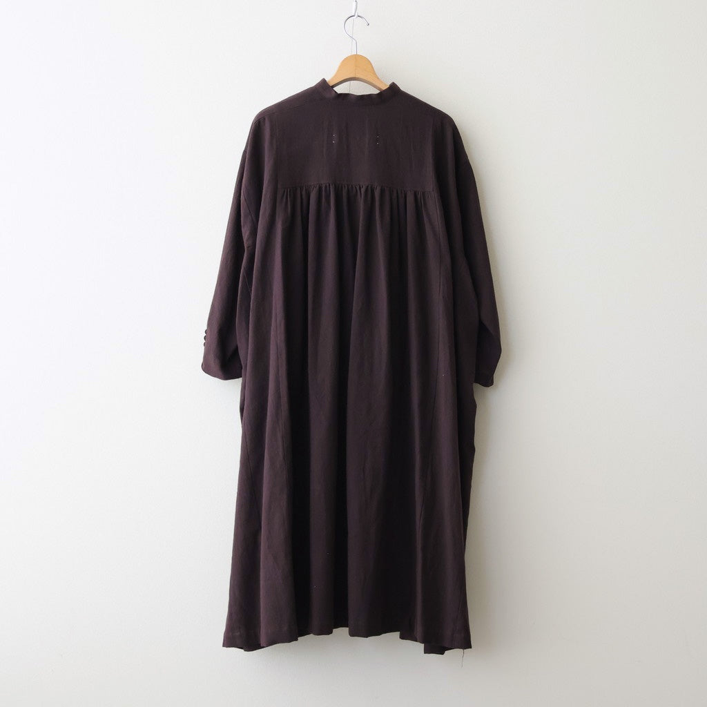 冬の肖像 Rectangle dress #bordeaux [TLF-126-op008-cst]