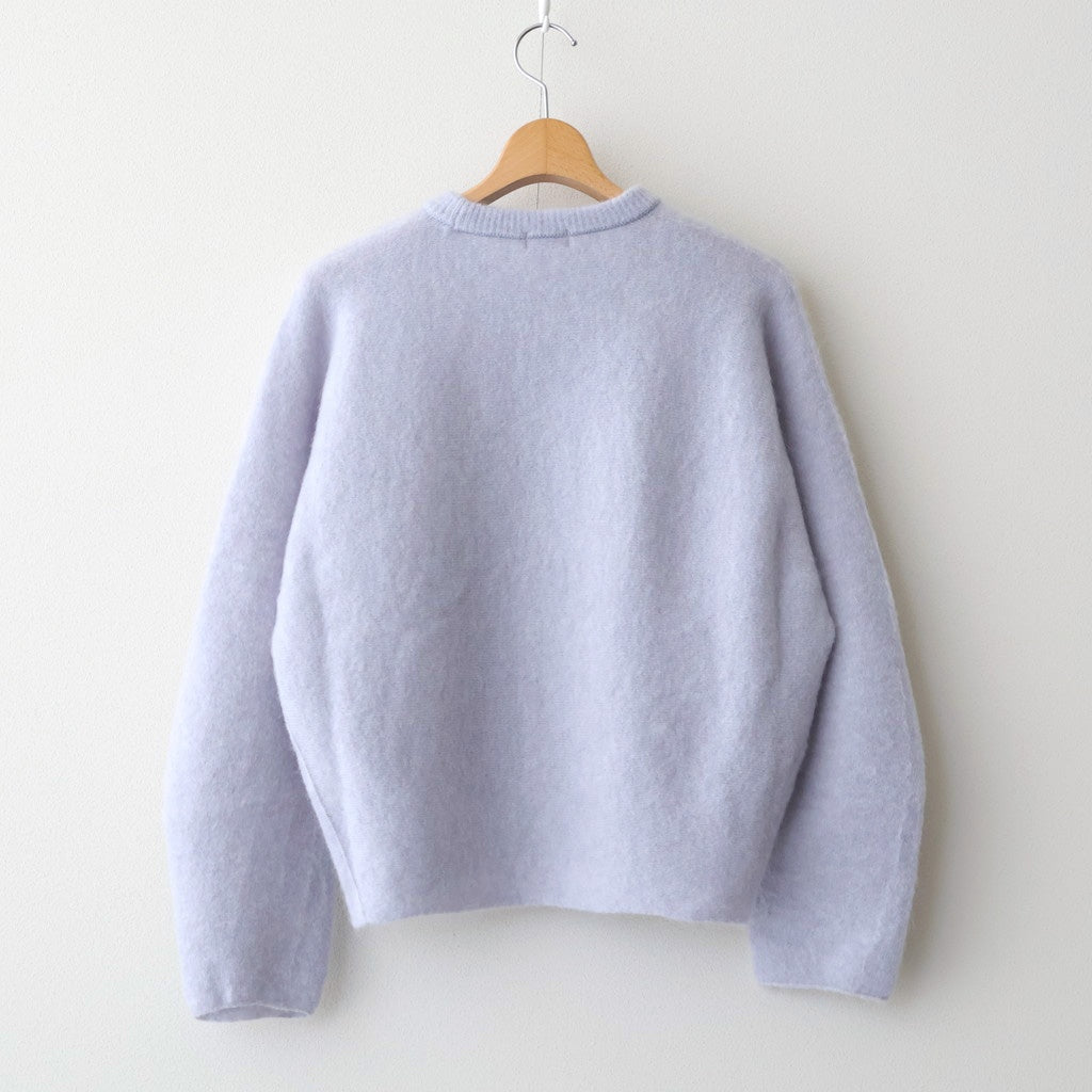 stretch superkid mohair crew-neck P/O #ice blue [WVFL-UW114]