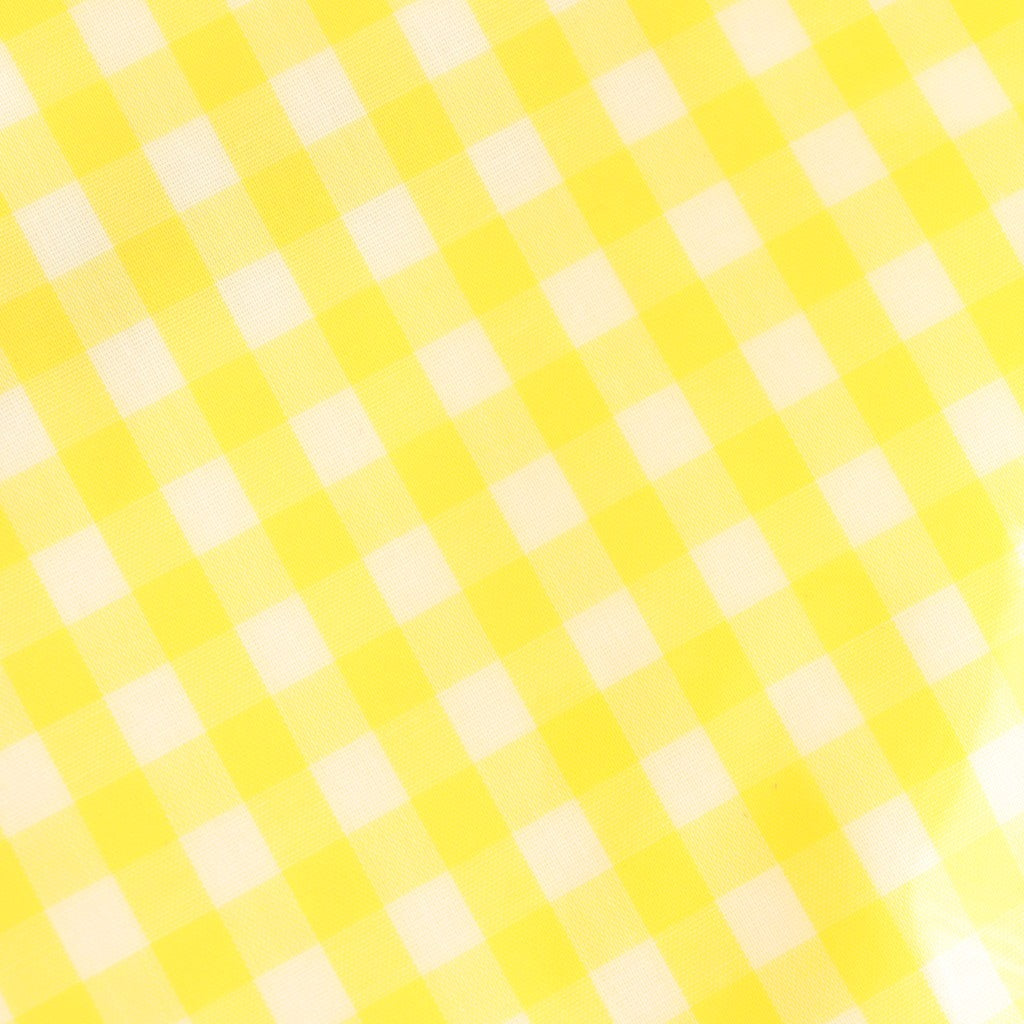 Drawstring bag POCHETTE #GINGHAM YELLOW [TMB-2137A]