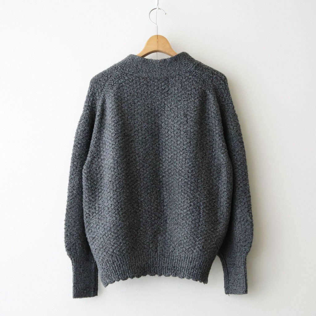 Loop-boucle pocket Cardigan #Grey [Oni065]