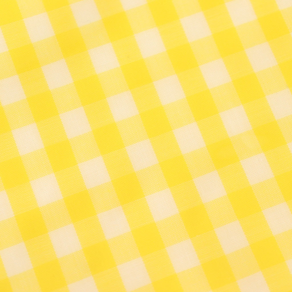 Drawstring bag #GINGHAM YELLOW [TMB-1863H]