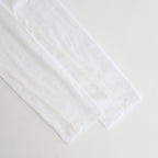 high twist cotton sheer jersey turtle-neck Tee #off white [WVFL-UW104]