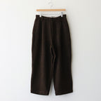 Bishu original wool herringbone tuck pants #brown herringbone [TS243PT099]