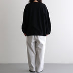 アメリカンコットン天竺 ボリュームスリーブPO #001 クロ [US260CT013]