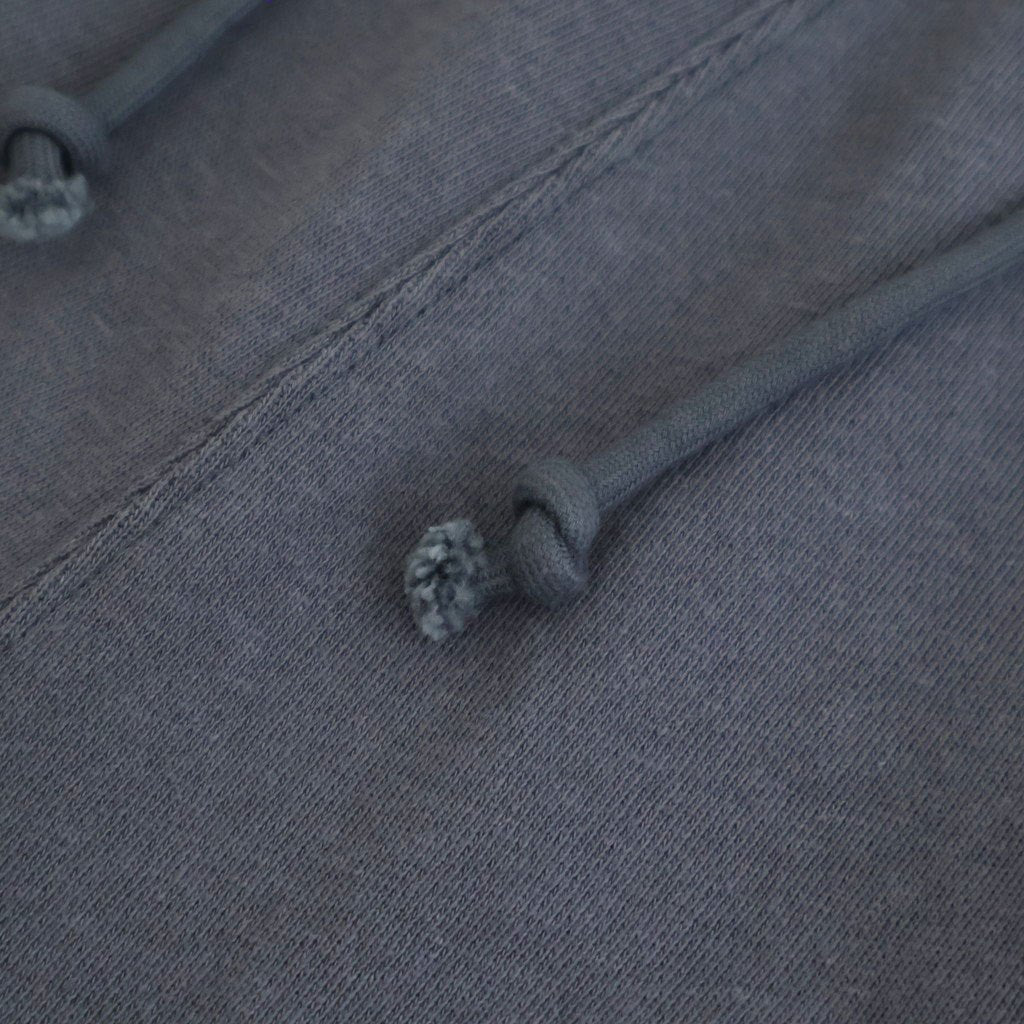 cotton open-end yarn terry wide sweat pants #steel blue [WXSP-UW120]