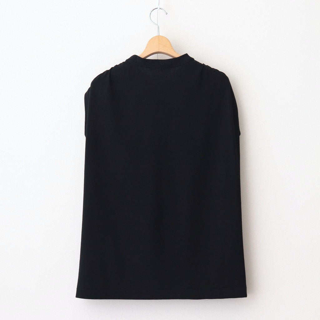 Sleeveless top #Black [TLF-225-cs001-ocj]