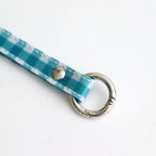 TASUKI STRAP LONG #GINGHAM TEAL [TMB-2353A]