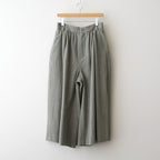 薄雲：Wide pants #A pale stripes [13251-19413]