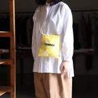 Drawstring bag POCHETTE #GINGHAM YELLOW [TMB-2137A]