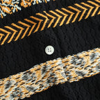 Flower Jacquard Knit Vest #Black [261806]