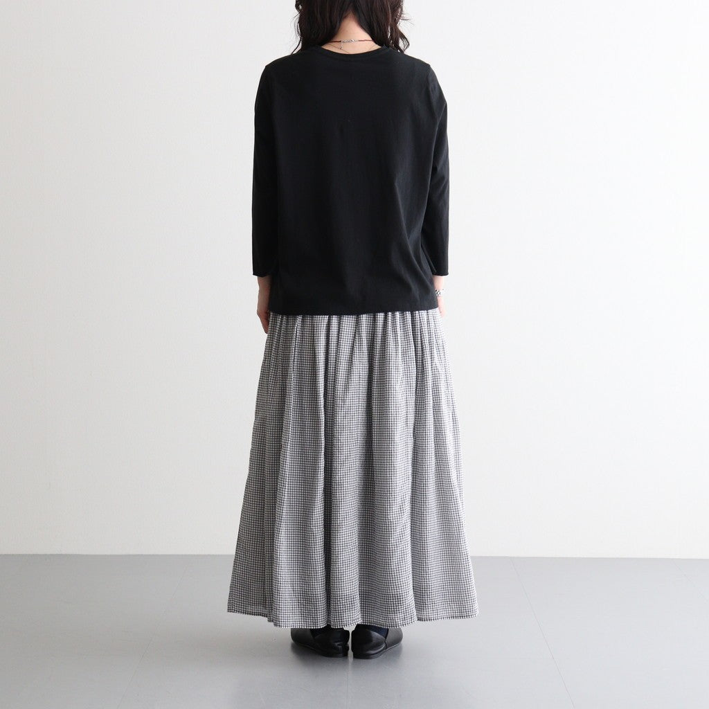 芽：フリルプルオーバー #black [13262-04307]