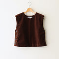 BROWN BEARS VELVET BUTTON BIB #Brown [no.7217]