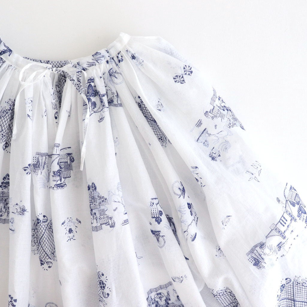 GATHER SMOCK #London Blue Willow [no.7447]