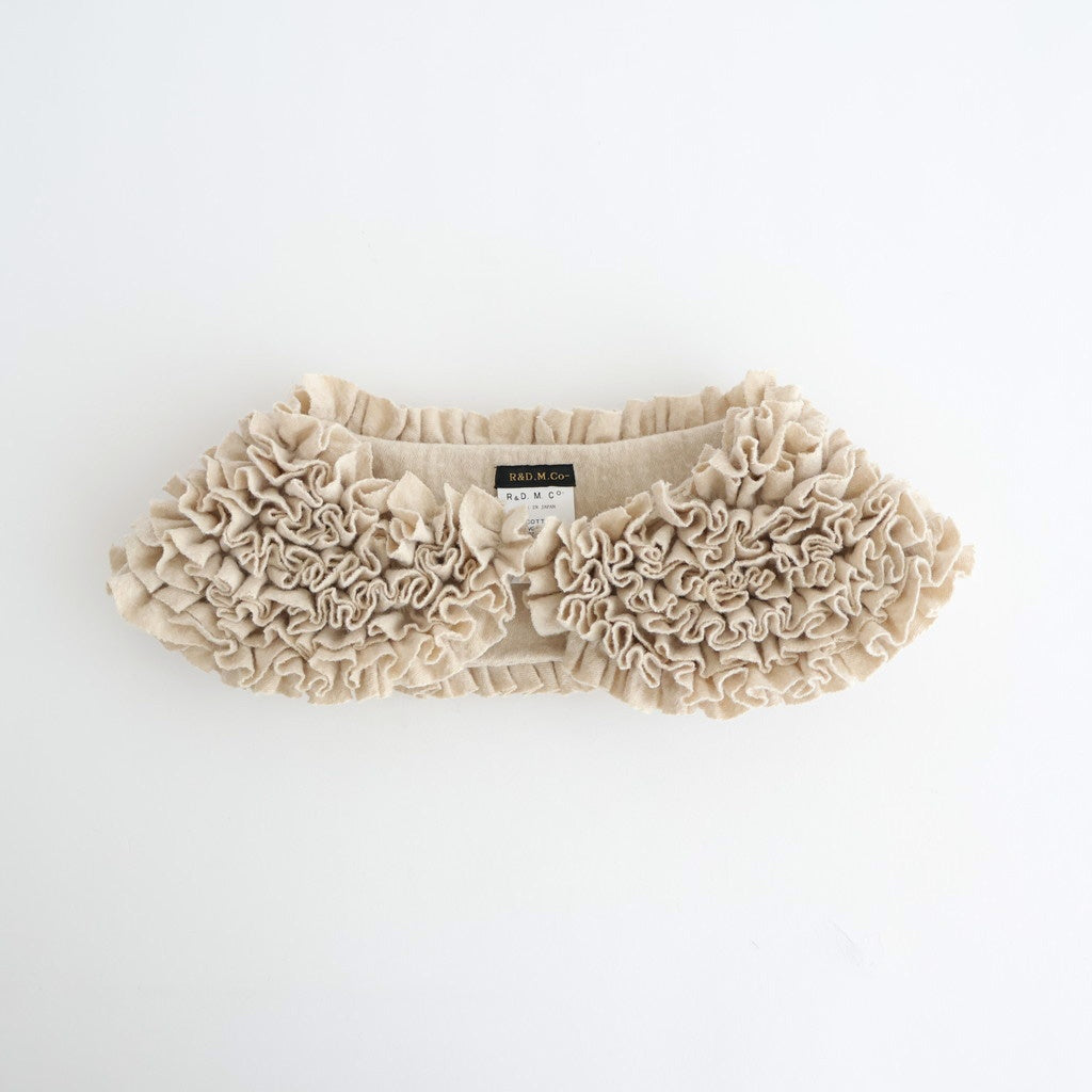 COTTON WOOL FRILL COLLAR #Natural [no.7705]