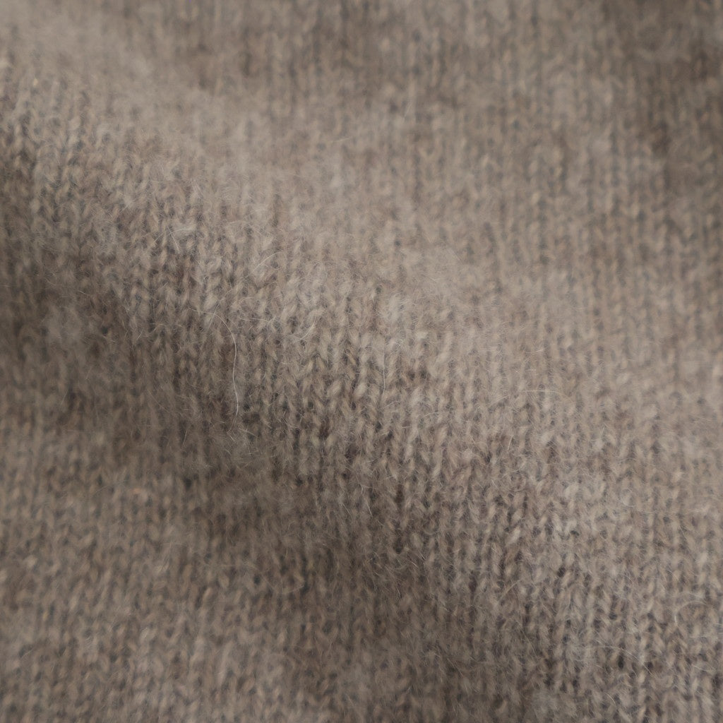 静寂：Knit cape vest #dark beige [13253-14106]