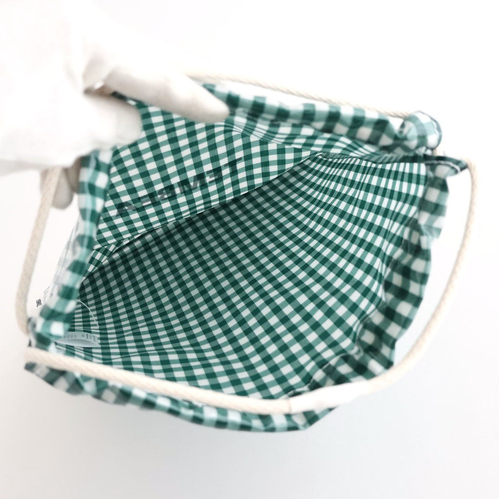巾着 #GINGHAM GREEN [TMB-2585H]
