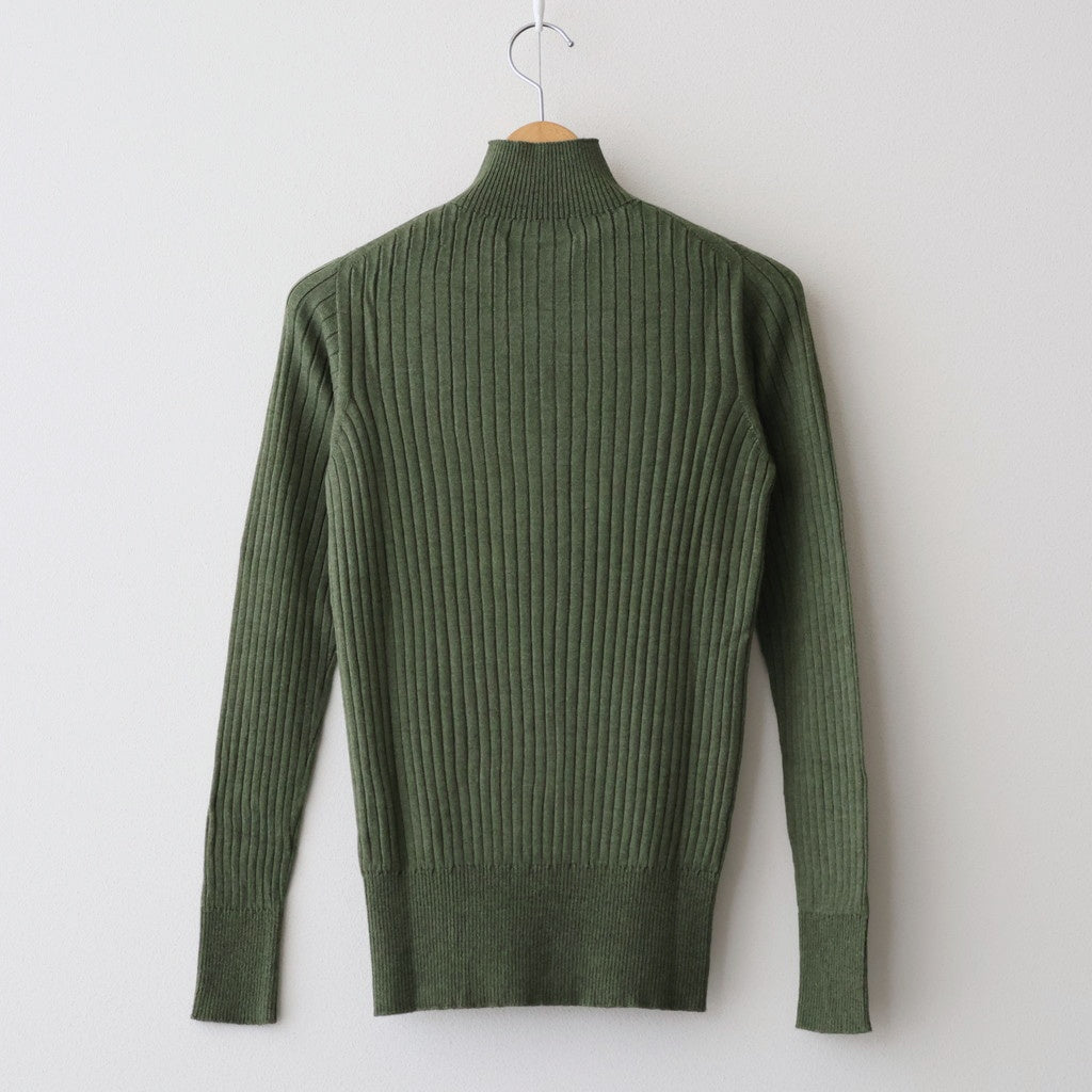 ポエータハイネックセーター #bottle green [25-850]