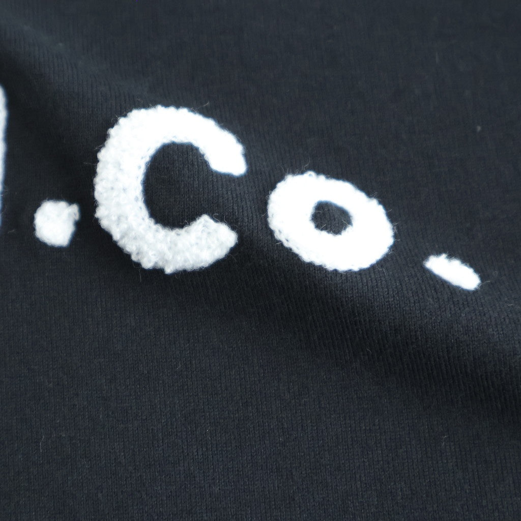 PILE EMBROIDERY T-SHIRT #Black [no.7979]