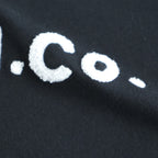 PILE EMBROIDERY T-SHIRT #Black [no.7979]