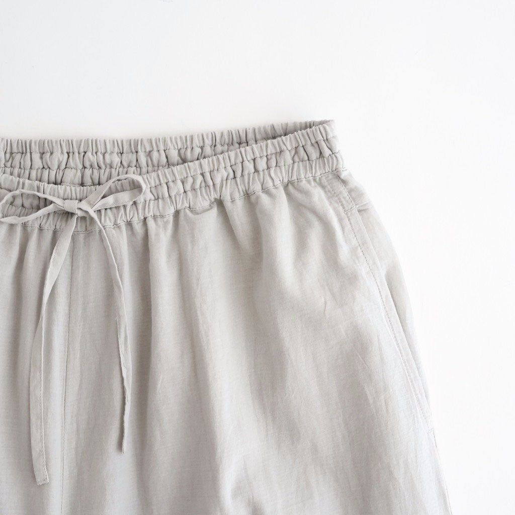 80s VOILE PLAIN WITH CUT WORK LACE EASY PANTS #9200 LT.GREY [INSL26345]