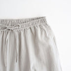 80s VOILE PLAIN WITH CUT WORK LACE EASY PANTS #9200 LT.GREY [INSL26345]