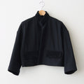 C/W FRILL DECORATION JACKET #Black [no.7696]