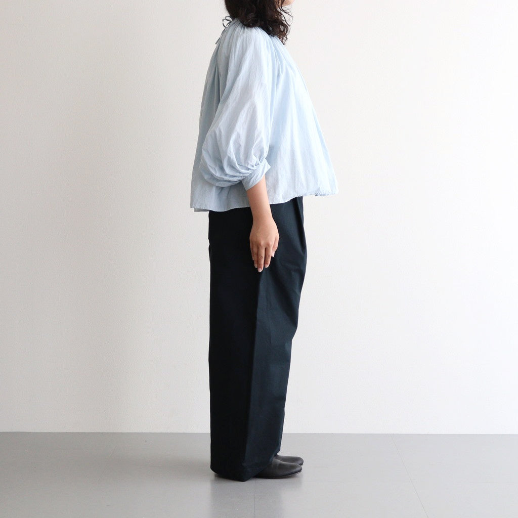 GARMENT DYE LAWN GATHER SMOCK #Sax [no.7520]