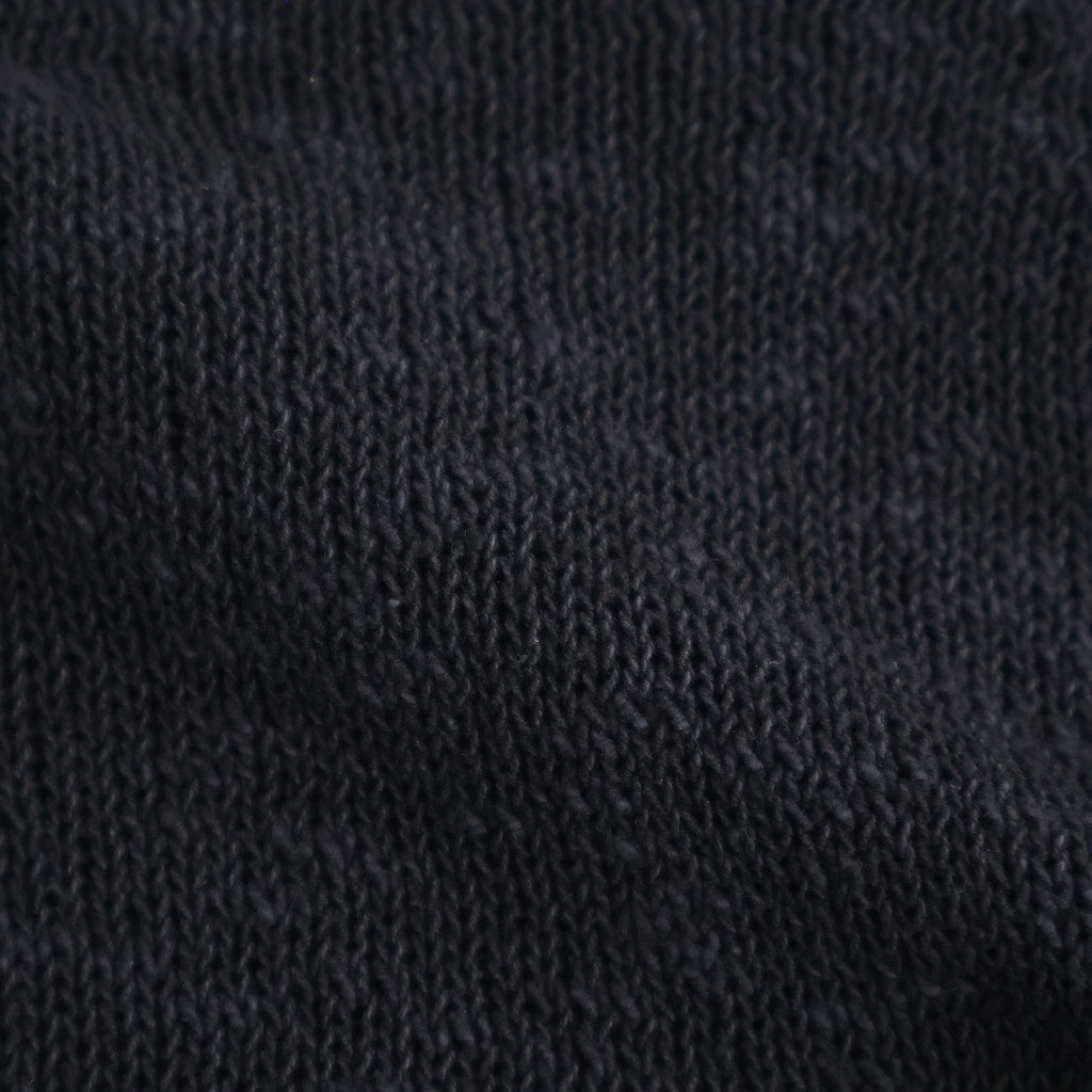 cotton & silk slub yarn bottle-neck P/O #black [WXSP-UW125]