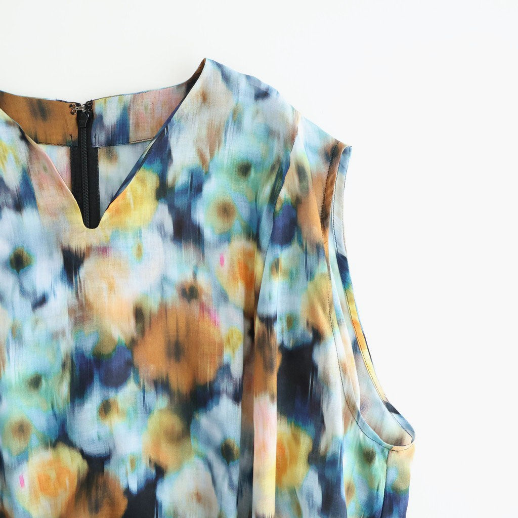 LIBERTY FABRICS ETERNAL COLLECTION Sleeveless A-line dress #Hazy Days [TLF-226-OP001-lpl]