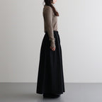記憶の庭 Tucked skirt #Black [26F-SK042-RP]