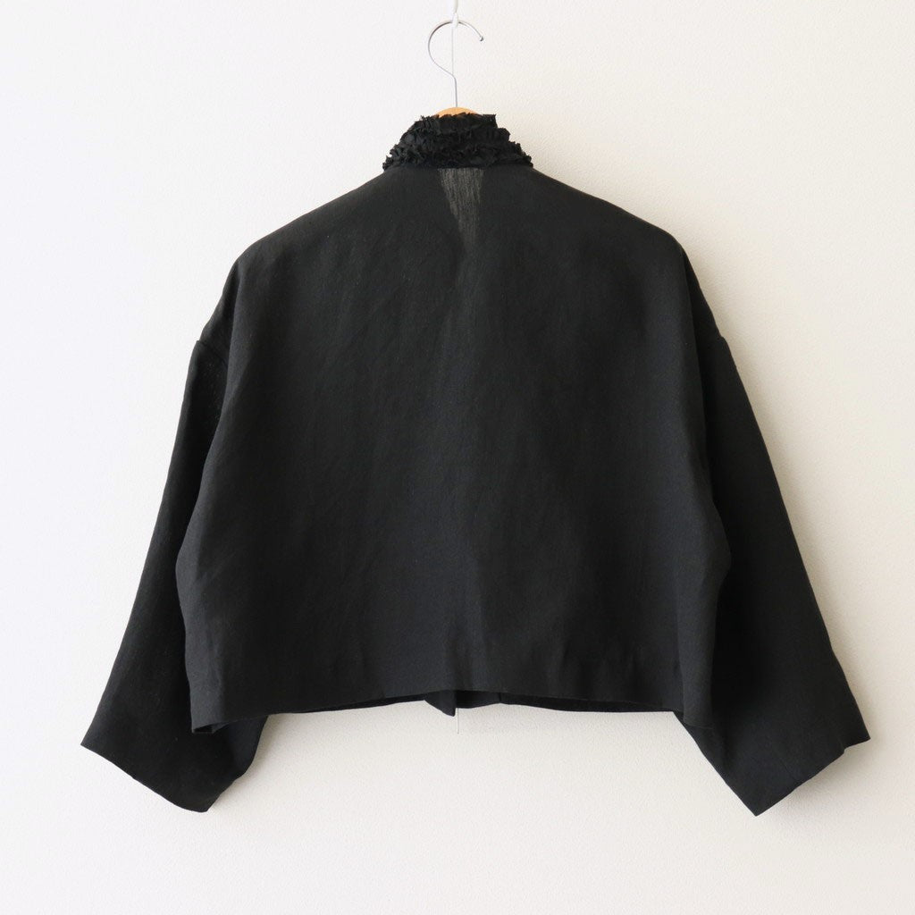 FRILL DECORATION JACKET #Black [no.7315]