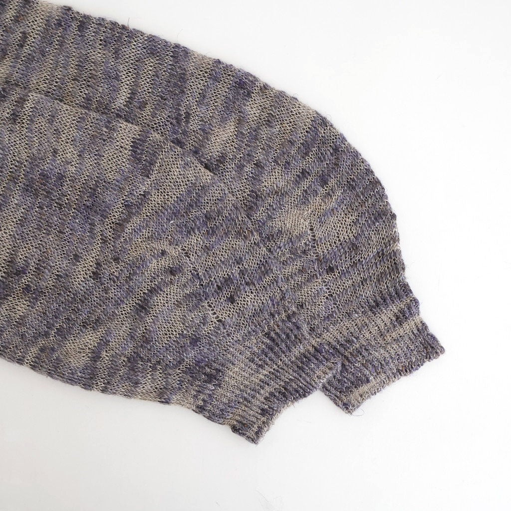 linen & silk melange slub yarn P/O #violet melange [WXSP-UW101]