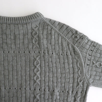 Recycled-Cotton Jumper #Grey [oni060]