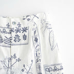 偶然の影：ズロースパンツ #off white×blue [13261-09413]