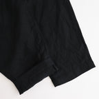 Organic Linen Twill Tuck Easy PT #Black [GT252PT006]