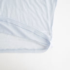 cashmere & supima cotton gauze jersey baseball Tee #light blue [WXFL-UW105]