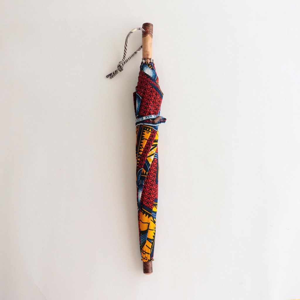 African Batik Long Umbrella #4 [BON-22005C]