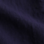 80s ORGANIC DOBIE CHECK(OVERDYE) CREW-NECK P/O HALF/SL SHIRT WITH PINTUCK #2813 D.PURPLE [NMDS25251D]