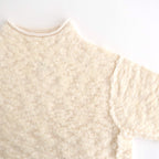 random wool & woolen cotton high-neck P/O #off white [WVFL-UW121]