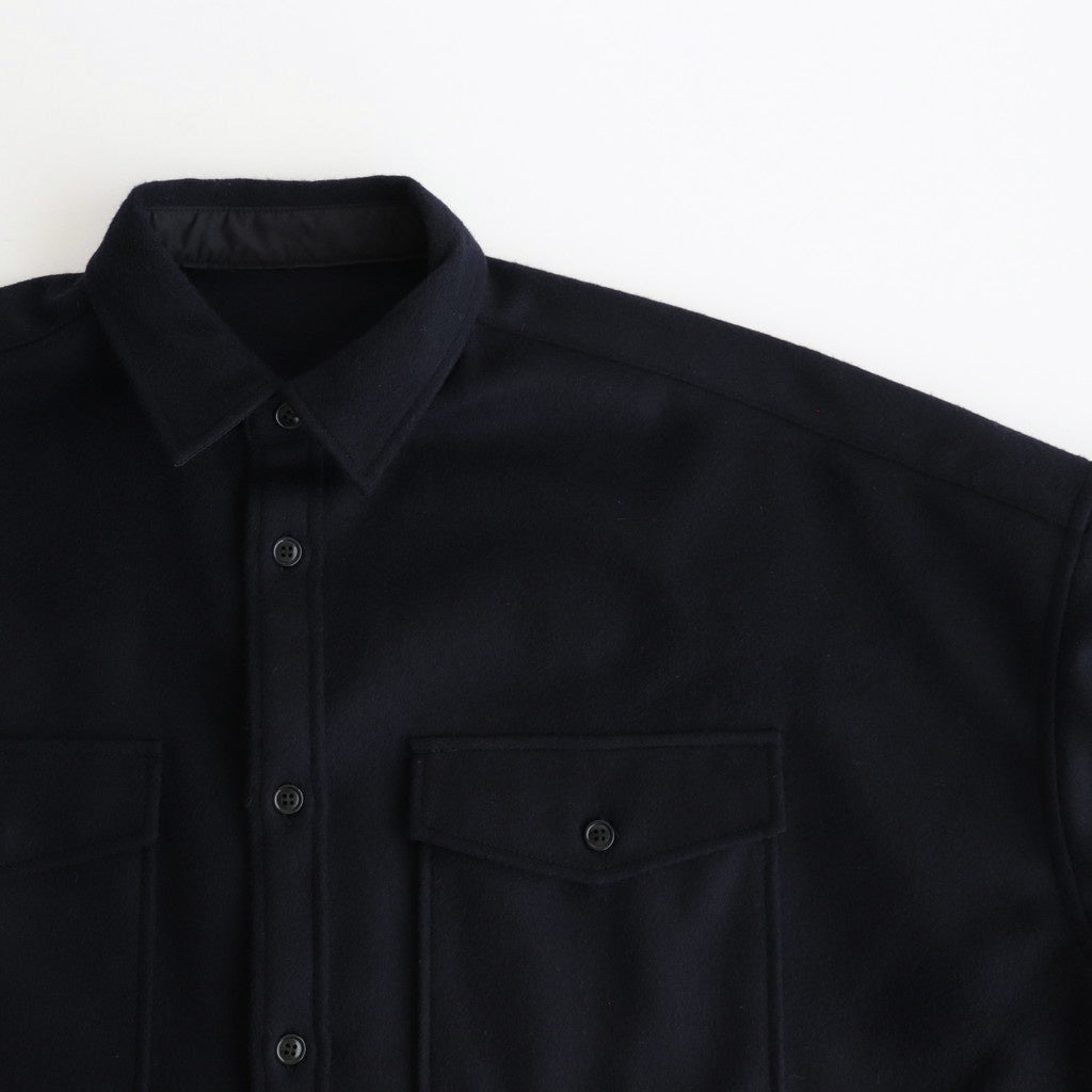 Cashmere beaver military shirt #Navy [UT244SH020]