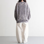 linen & silk melange slub yarn P/O #violet melange [WXSP-UW101]