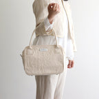 HIGH COUNT COTTON BOSTON BAG #Natural [no.7401]