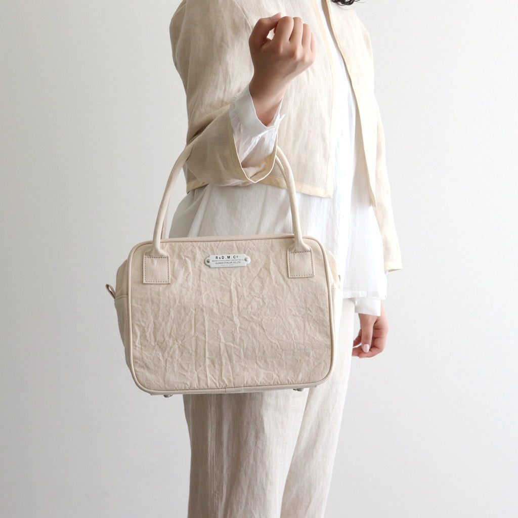 HIGH COUNT COTTON BOSTON BAG #Natural [no.7401]