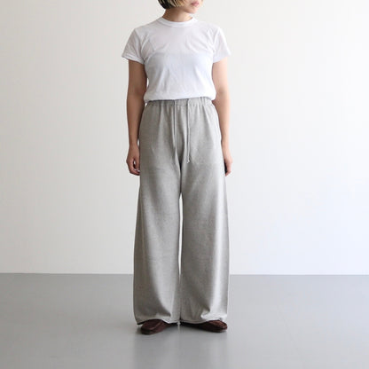 brushed silk cotton wide straight pants #gray [WVFL-UW103]