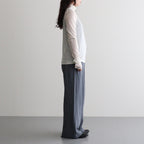 cashmere & supima cotton gauze jersey turtle-neck Tee #off white [WXFL-UW104]