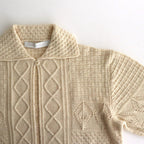 Sankayo ​​cable knit jacket #Ivory [242806]