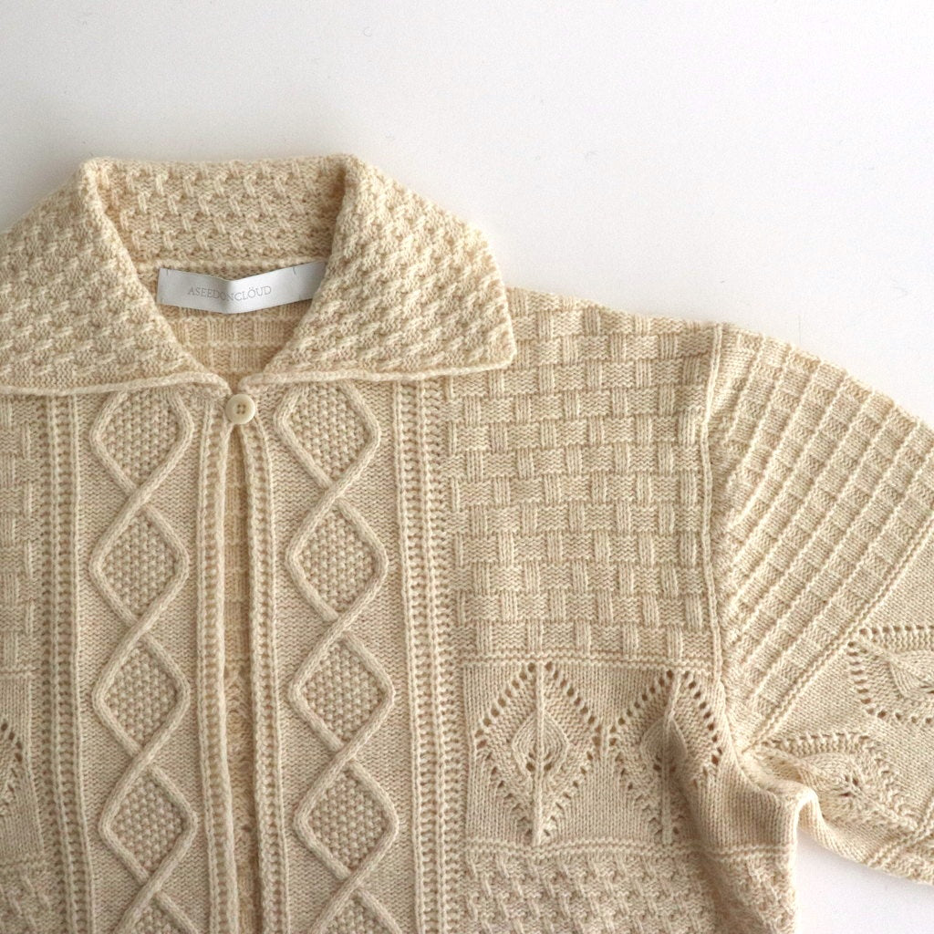Sankayo ​​cable knit jacket #Ivory [242806]