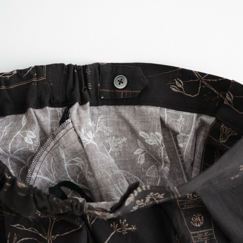 偶然の影：ズロースパンツ #dark brown×beige [13261-09413]