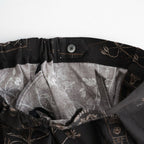 偶然の影：ズロースパンツ #dark brown×beige [13261-09413]